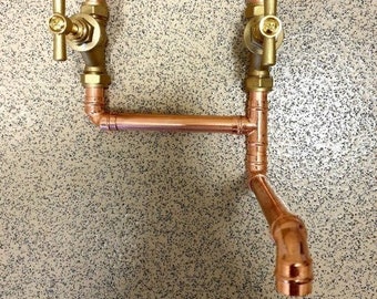 Copper Sink Faucet, Optional Aerator. Outside Tap Set