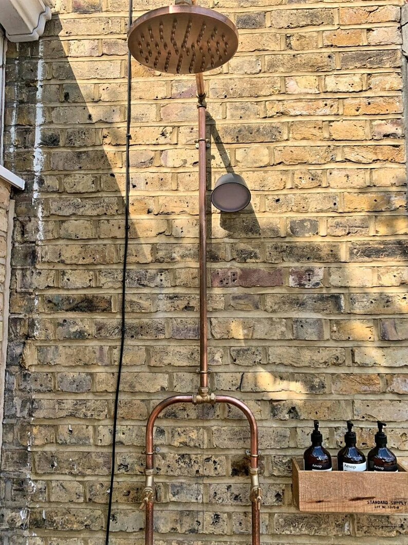 Douches extérieures et intérieures en cuivre sur mesure Etsy