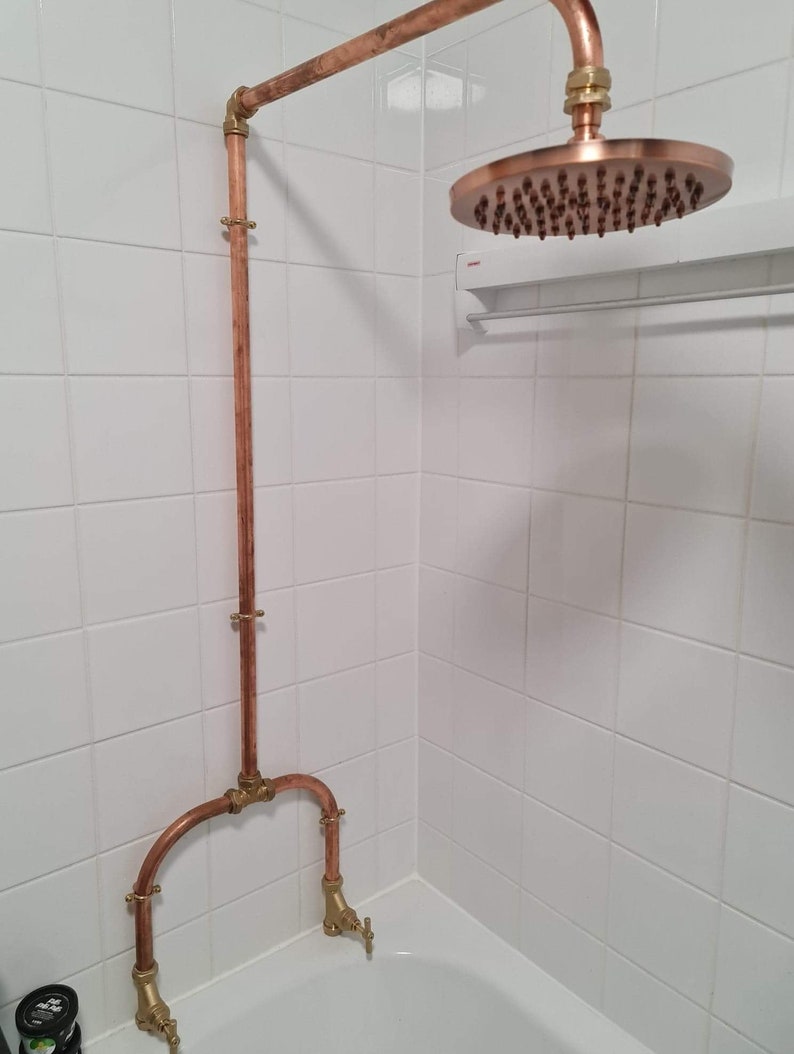 Rainfall Copper Pipe Outdoor/ Indoor showers Swivel or fixed Etsy