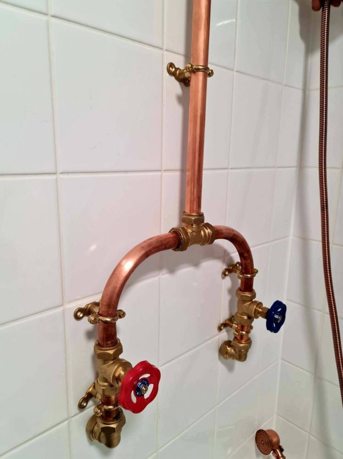 Rainfall Copper Pipe Outdoor/ Indoor showers Swivel or fixed Etsy