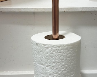 Rustic Copper Toilet Roll Arm/ Stand
