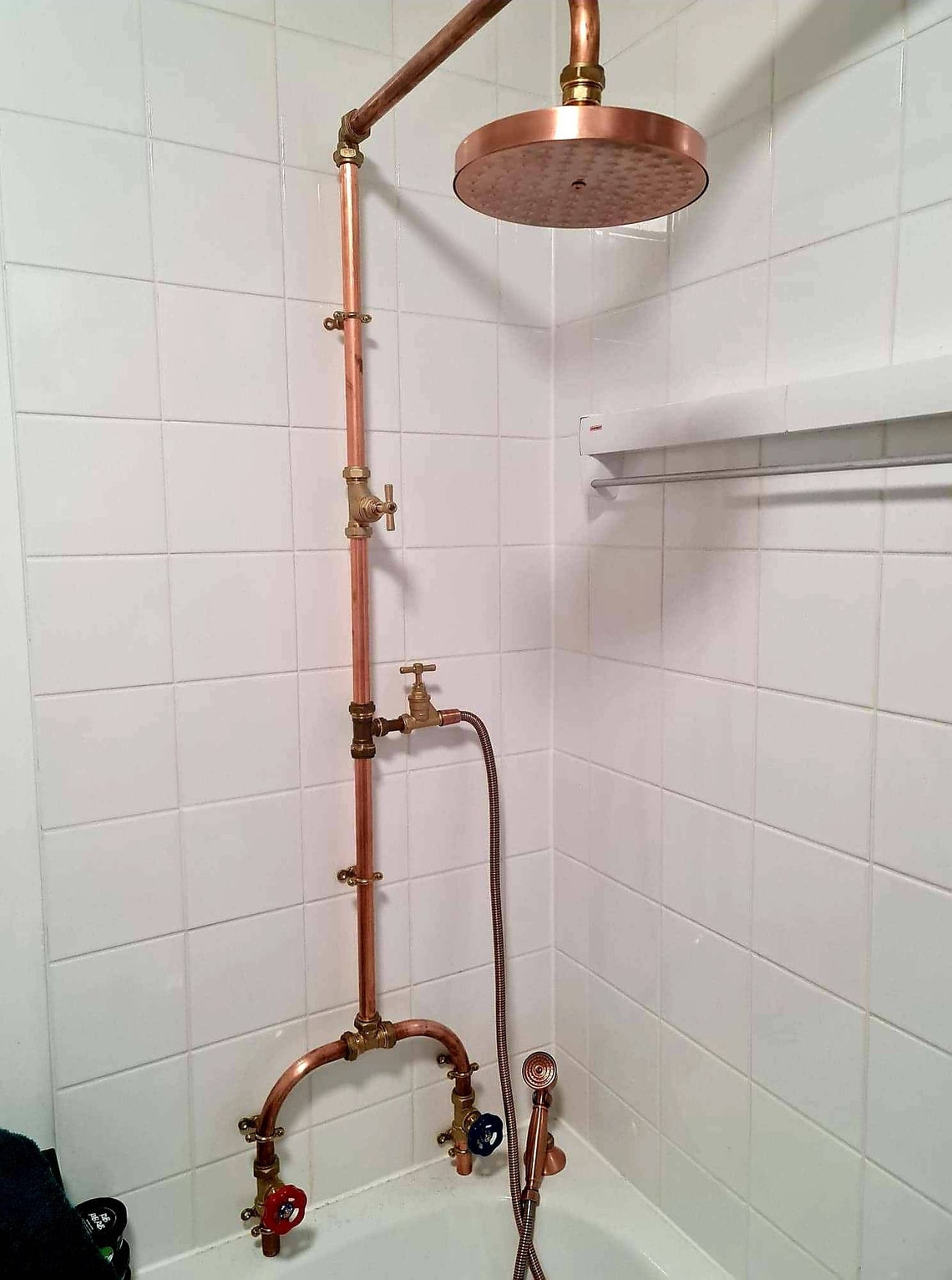Rainfall Copper Pipe Outdoor/ Indoor showers Swivel or fixed Etsy