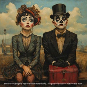 Relationships (Unique Edition) | Lowbrow Art, Pop Surrealism Print, Strange Art, Wall Art, Surrealism Poster, Weird Art, DIGITAL DOWNLOAD