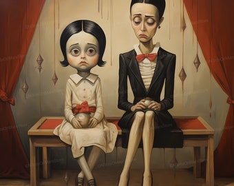 Love You Anyway (Limited Edition) | Lowbrow Art, Pop Surrealism Print, Strange Art, Wall Art, Surrealism Poster, Weird Art, DIGITAL DOWNLOAD