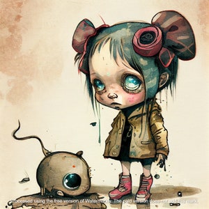 Playing Together (Limited Edition) - Lowbrow Art, Weird Art, Pop Surrealism, Strange Art, Wall Art, Nursery | DIGITAL DOWNLOAD