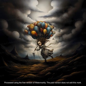 My Worst Nightmare - Limited Edition, Low Brow, Printable Art, Pop Surrealism, Strange Art, Wall Art | DIGITAL DOWNLOAD