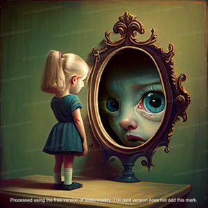 What I Really See - Limited Edition, Low Brow, Printable Art, Pop Surrealism, Strange Art, Wall Art | DIGITAL DOWNLOAD