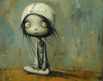 The Hole (Limited Edition) | Lowbrow Art, Pop Surrealism Print, Strange Art, Wall Art, Surrealism Poster, Weird Art, DIGITAL DOWNLOAD