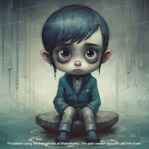 I&#39;ll Keep Waiting (Limited Edition) - Lowbrow Art, Weird Art, Pop Surrealism, Strange Art, Wall Art, Nursery | DIGITAL DOWNLOAD