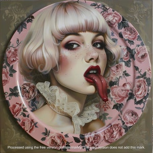 Dark Secret (Unique Edition) | Lowbrow Art, Pop Surrealism Print, Strange Art, Wall Art, Surrealism Poster, Weird Art, DIGITAL DOWNLOAD