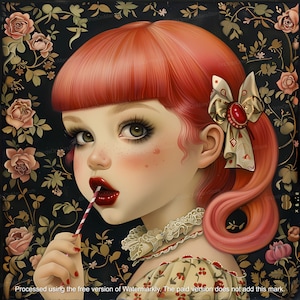 Lollipop (Limited Edition) | Lowbrow Art, Pop Surrealism Print, Strange Art, Wall Art, Surrealism Poster, Weird Art, DIGITAL DOWNLOAD