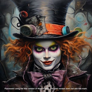 The Mad Hatter (Limited Edition) - Tim Burton, Lowbrow Art, Pop Surrealism, Printable Art, Movies Art Print | DIGITAL DOWNLOAD