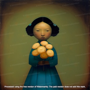 A Gift for You (Limited Edition) - Lowbrow Art, Whimsical Art, Weird Art, Pop Surrealism, Strange Art, Wall Art, Nursery | DIGITAL DOWNLOAD