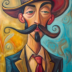 The Gentleman (Limited Edition) | Lowbrow Art, Pop Surrealism Poster Print, Strange Art, Wall Art, Weird Art, DIGITAL DOWNLOAD