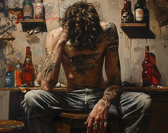 The Last Call (Limited Edition) | Lowbrow Art, Pop Surrealism Print, Strange Art, Wall Art, Surrealism Poster, Weird Art, DIGITAL DOWNLOAD