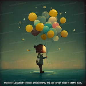 Imaginary Friend (Limited Edition) - Lowbrow Art, Whimsical, Weird Art, Pop Surrealism, Strange Art, Wall Art, Nursery | DIGITAL DOWNLOAD