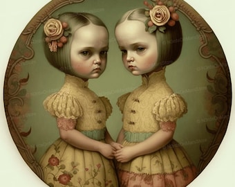 Always Together (Limited Edition) - Lowbrow Art, Weird Art, Pop Surrealism, Strange Art, Wall Art, Nursery | DIGITAL DOWNLOAD