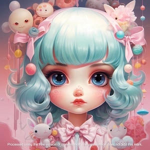 I Am Barbie (Limited Edition) - Lowbrow Art, Weird Art, Pop Surrealism, Strange Art, Wall Art, Printable Art, Kawaii |DIGITAL DOWNLOAD