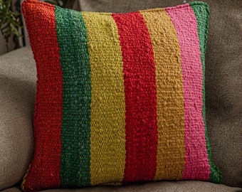 Cushion cover / Handmade / Decorative cushions / Peruvian hand-woven / Pillow Home decoration / Home gift / Peruvian textile
