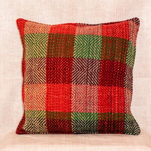 Unique Peruvian Handmade Pillow - Colorful Cushion Cover for Home Gift 19&quot; x 19&quot;