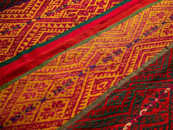 Awesome Peruvian Rug frazada Colorfull Blanket Tribal Wool Rug Handmade Hand Woven Rug Vintage Textile Peruvian Gift Wool Rug Etsy Canada