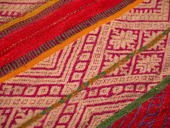Hand woven peruvian blanket clearance