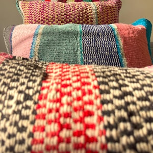 PACK x3 PERUVIAN CUSHIONS / Cushion cover / Cushion made of blanket / Handmade pillow / Pillow Home decoration / Home gift