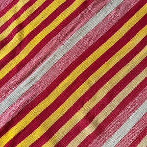 Colorful peruvian wool blanket: Authentic frazada rug - Handmade tapestry from Perú 5.25 ft x 7.1 ft - (2.9 kg)