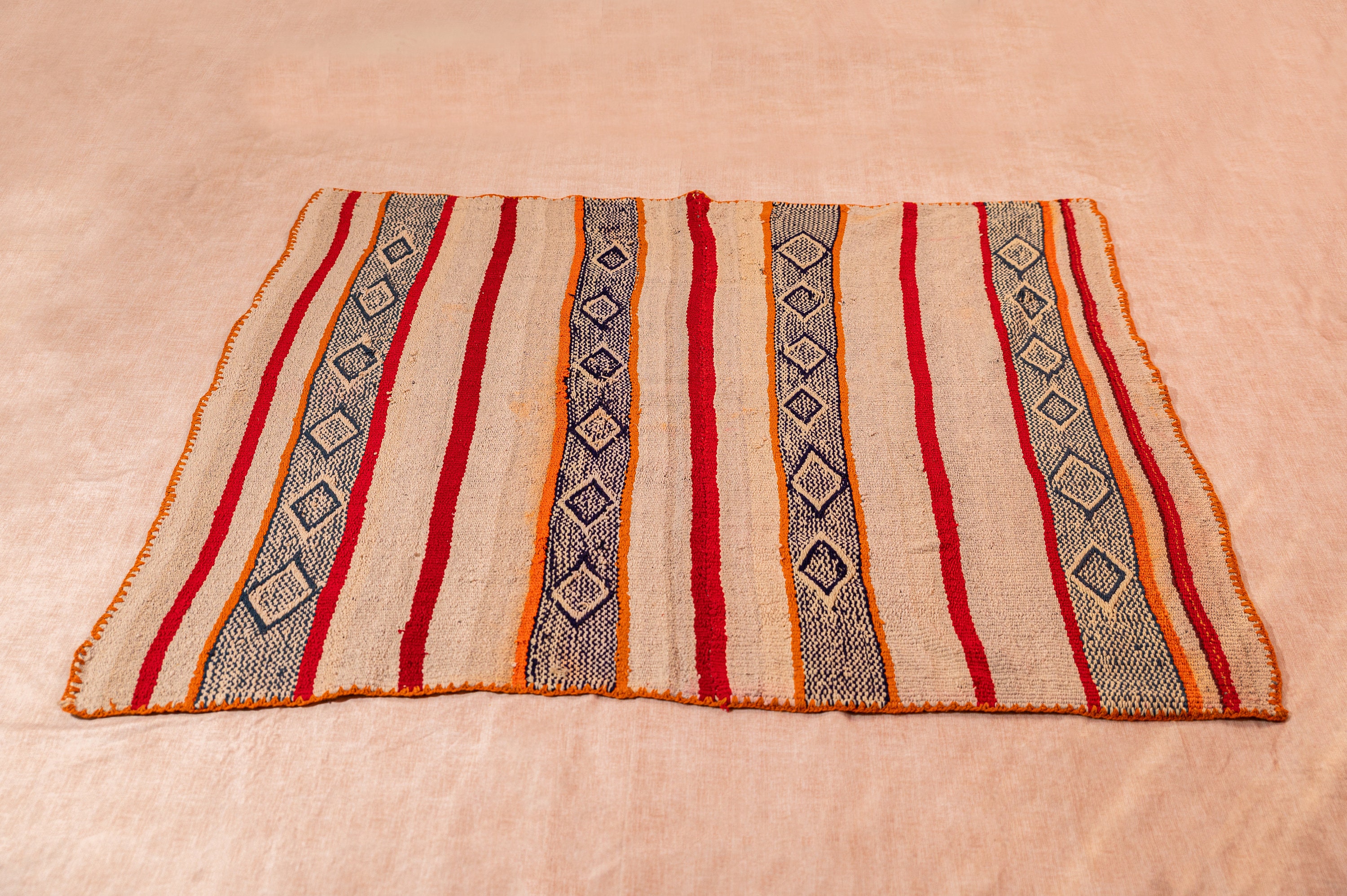 Awesome Peruvian Rug frazada Colorfull Blanket Tribals Wool Rug