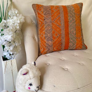 Unique Peruvian Handmade Pillow - Colorful Cushion Cover for Home Gift 19&quot; x 19&quot;