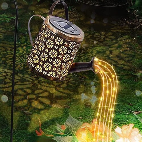 Solar Powered Magical Watering Can Light for Garden Etsy UK