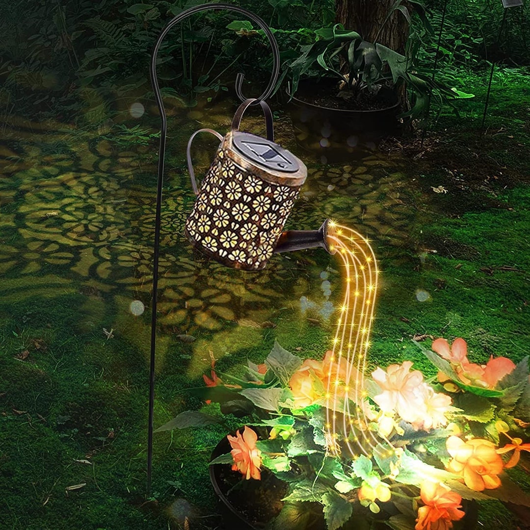 Solar Powered Magical Watering Can Light for Garden Etsy UK