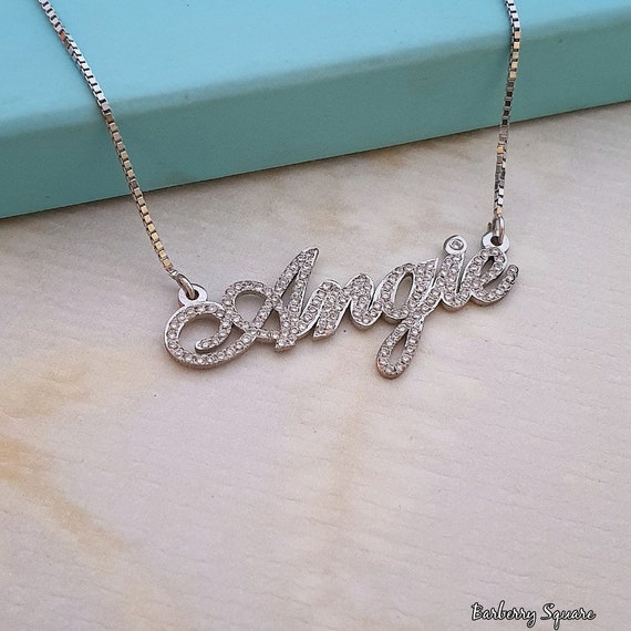 Diamond Name Jewelry Angie Stylepave 