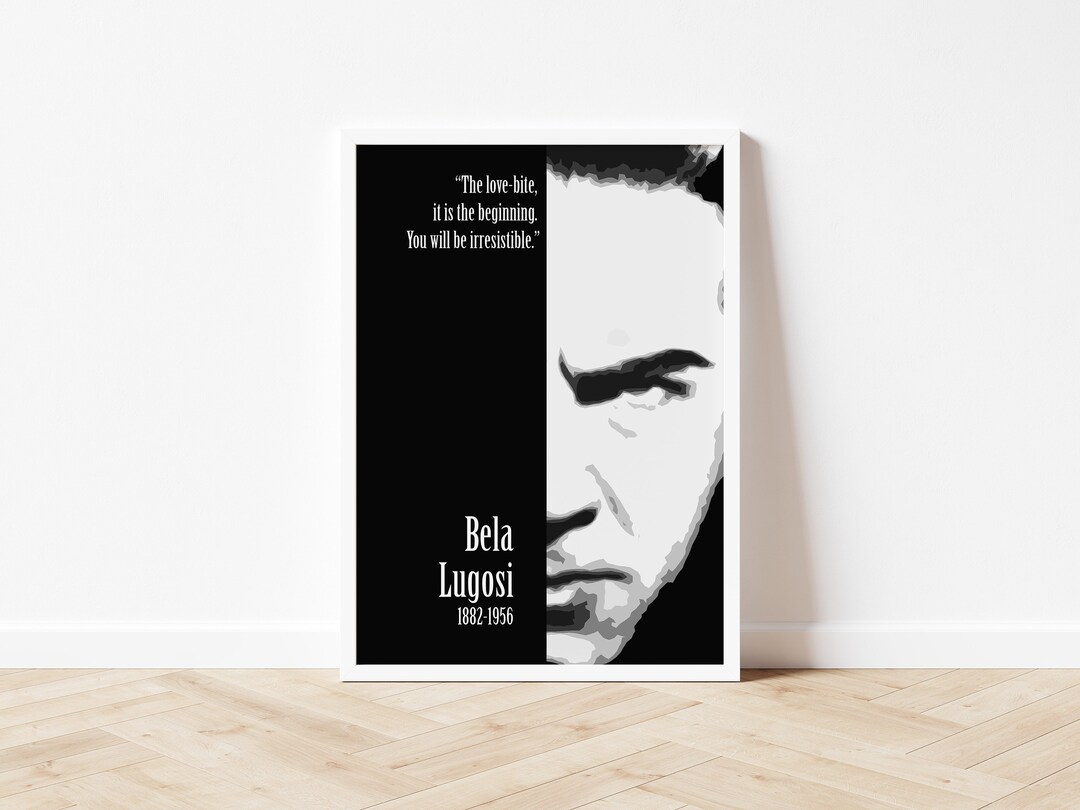 Bela Lugosi - Dracula A4 Print With Quote - Unframed - Etsy