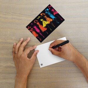 Postkarte Kunst - Vintage Kunst Mode Postkarte, Retro Stil Sammlerkarte für Wohnkultur & einzigartige Geschenkidee, künstlerische Postkarte Dekor