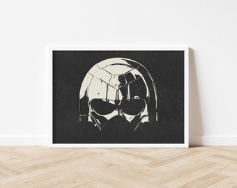 Peacemaker Helmet - DC - Aged Look - A3/A4 Unframed Print