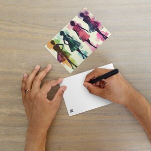 Postkarte Kunst - Vintage Kunst Mode Postkarte, Retro Stil Sammlerkarte für Wohnkultur & einzigartige Geschenkidee, künstlerische Postkarte Dekor