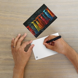 Postkarte Kunst - Vintage Kunst Mode Postkarte, Retro Stil Sammlerkarte für Wohnkultur & einzigartige Geschenkidee, künstlerische Postkarte Dekor