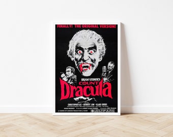 Dracula Poster 1970 - A3/A4/7x5 Unframed Print