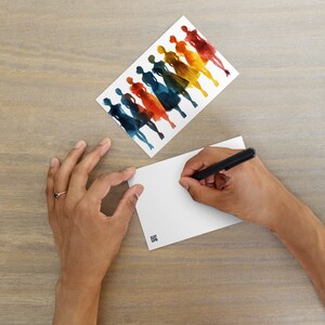 Postkarte Kunst - Vintage Kunst Mode Postkarte, Retro Stil Sammlerkarte für Wohnkultur & einzigartige Geschenkidee, künstlerische Postkarte Dekor