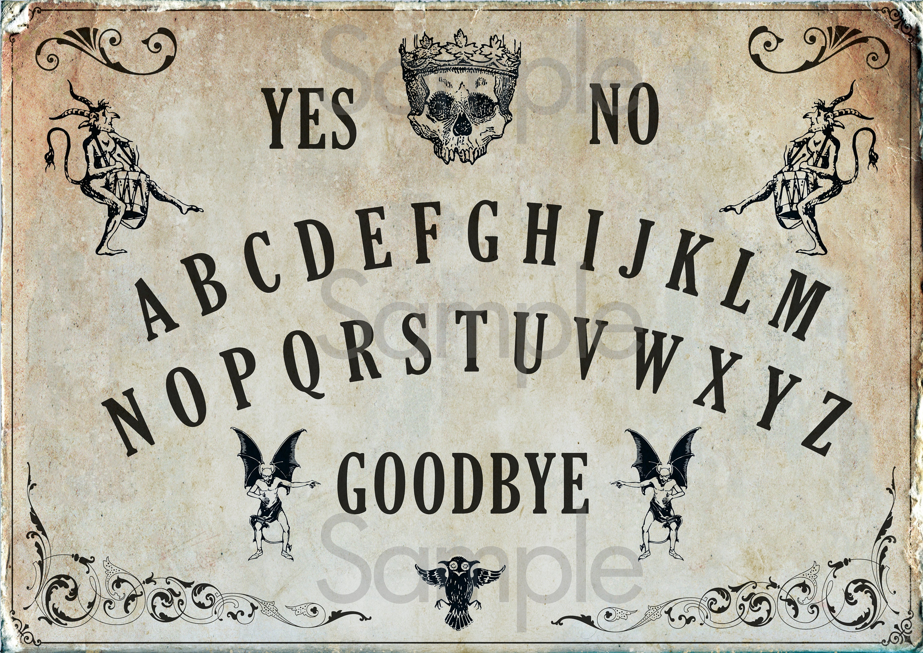 Ouija Board Antique Vintage A4/A3 Unframed Print - Etsy UK