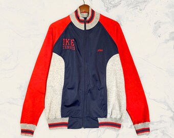 Vintage 1980s Prince IKE Tennis Track Top Sweater Zip Up Jacket / Vintage Tennis / M Fit