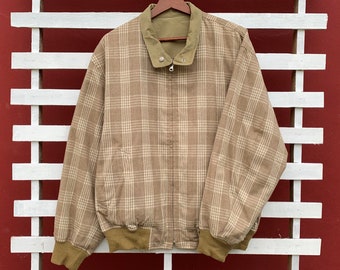 Vintage YSL Yves Saint Laurent Gingham Plaid Bomber Work Jacket - Etsy