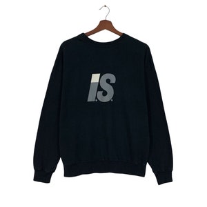 Rare! 1990s Vintage Issey Miyake Sports Crewneck Long Sleeve Sweatshirt Biglogo Vintage Clothing Japanese Designer / Japanese Fashion / Smal
