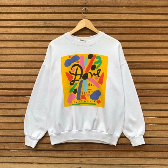 Very rare!!Vintage 90's KEN DONE Australian artist art & design full print sweatshirt Pullover Popart vintage men clothingVintage jumper