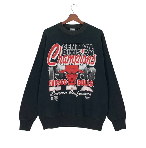Rare Vintage 1990s FRUIT Chicago Bulls Crewneck Long Sleeve