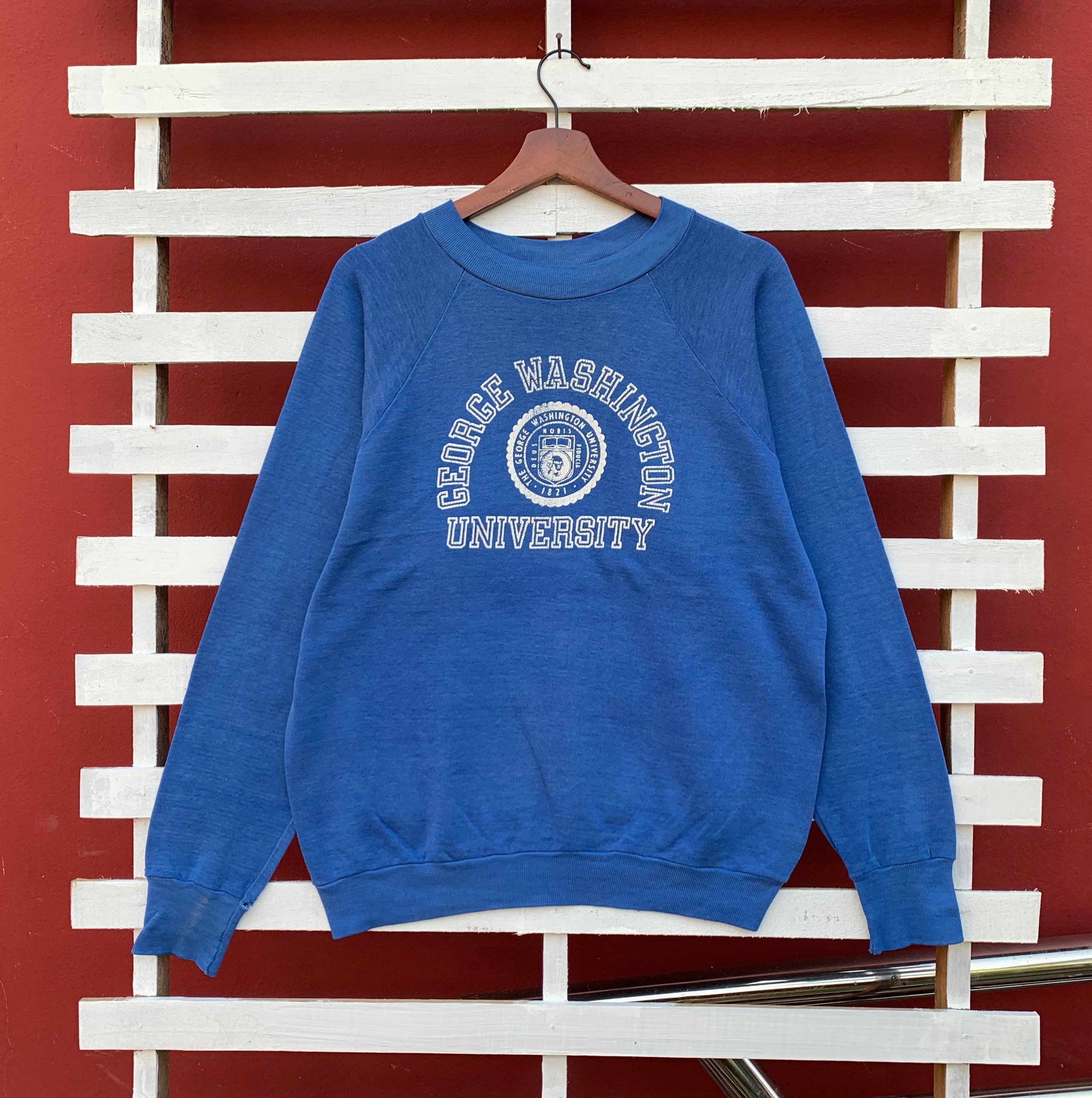 Vintage 1980s George Washington University Crewneck Sweatshirt Big