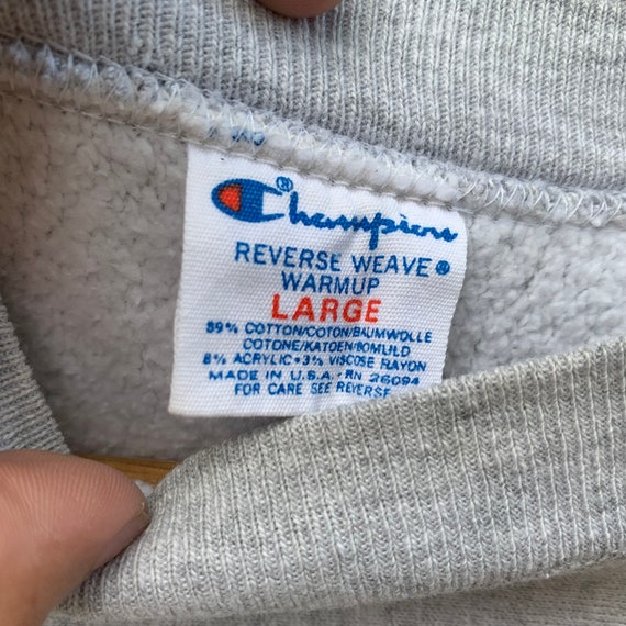 Rare! Vintage 1980s Champion Reverse Weave X Corn… - image 7