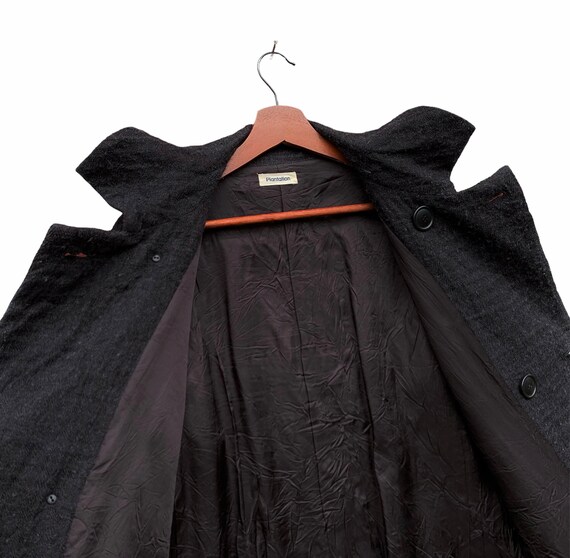Plantation wool Issey Miyake Knit Half coat outer PG33210 off white L