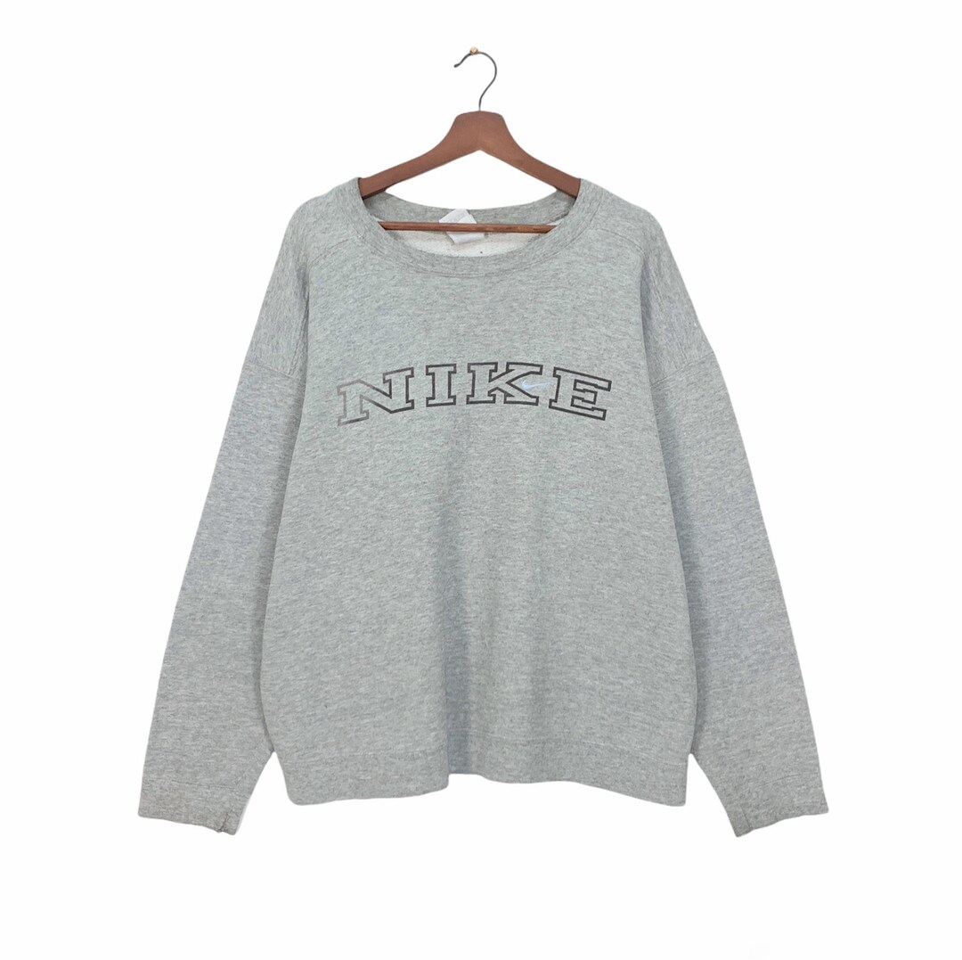 Rare! Vintage 1990s Nike Small Swoosh Crewneck Long Sleeve Sweatshirt — free download